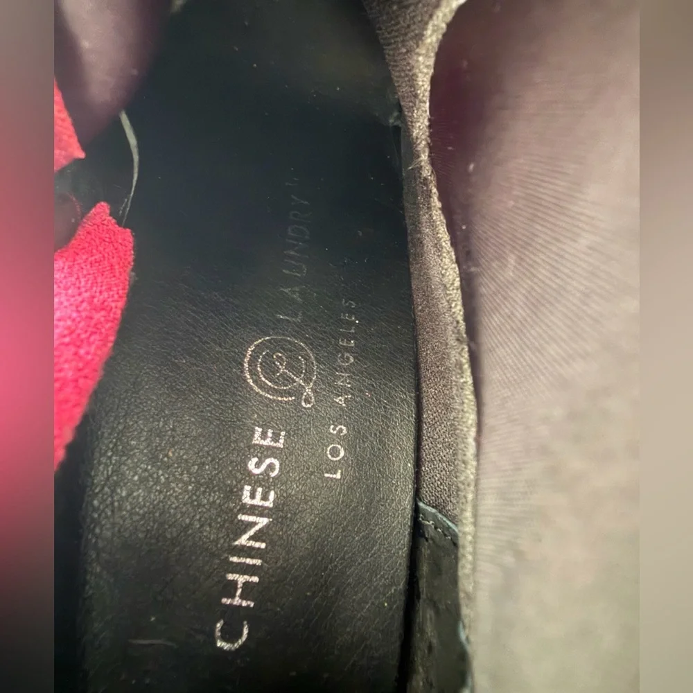 Chinese Laundry Red Wine Brenda Velvet Over The Knee Boots | Burgundy | Size 6